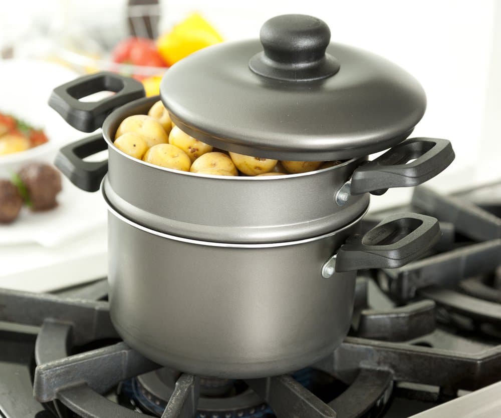 Steaming Potatoes for Potato Salad Potato Goodness